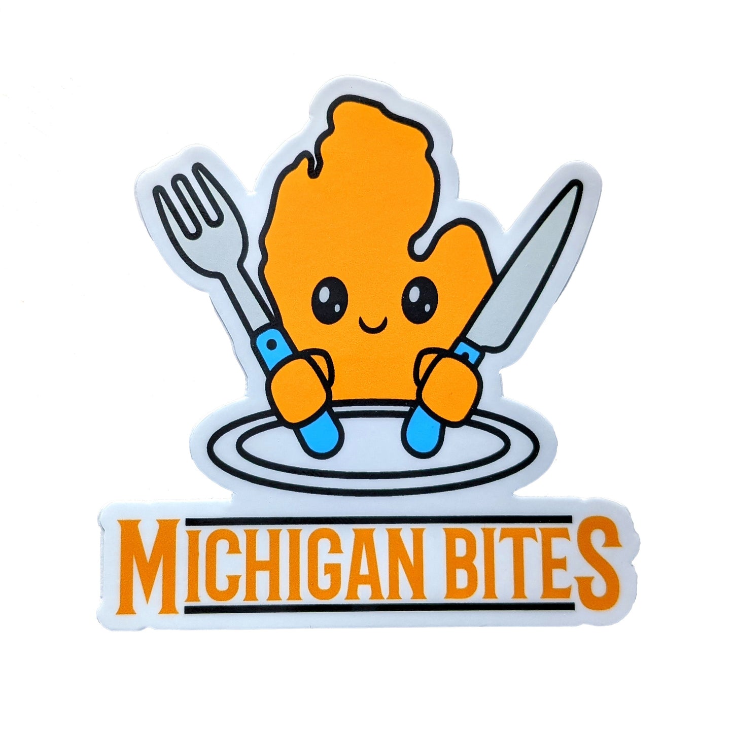 MICHIGAN BITES LOGO STICKER (3 PACK)
